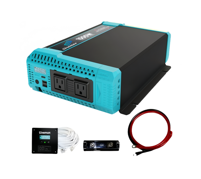 12V 110V 1500W عاكس الطاقة النقي خارج الشبكة للنظام الشمسي المنزلي
